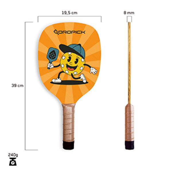 Sevimli Çocuk Pickleball Ahşap Raket